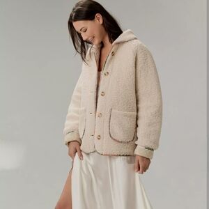 MABLE Cream Teddy Jacket